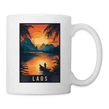 Entdecke zeitlose Schönheit von Laos - Tasse - Weiß - Rechts