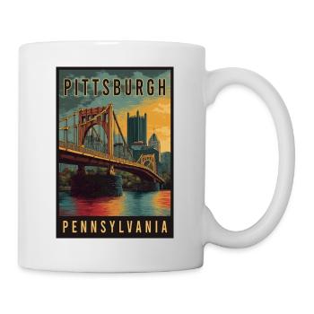 Experience Skyline of Pittsburgh in Pennsylvania - Mug - white - Right