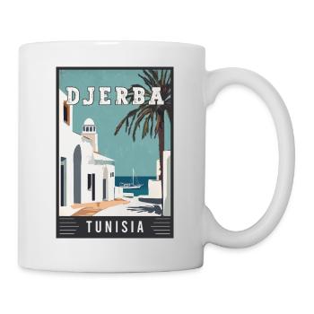 Erkunden Sie das Mittelmeer-Djerba in Tunesien - Tasse - Weiß - Rechts
