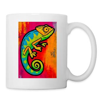 Chamäleon - Tasse - Weiß - Rechts