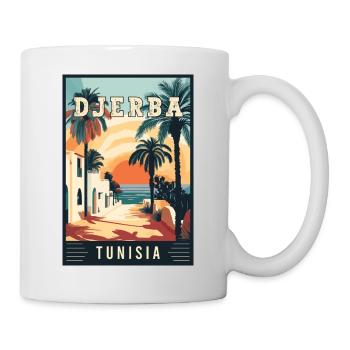 Entdecken Sie Mittelmeer-Djerba in Tunesien - Tasse - Weiß - Rechts