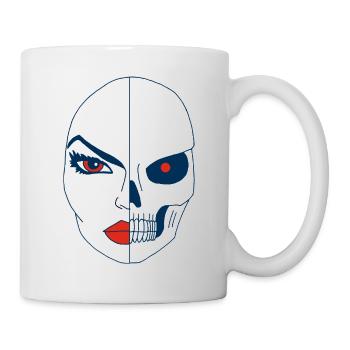 Tod und sein Gesicht - Tasse - Weiß - Rechts