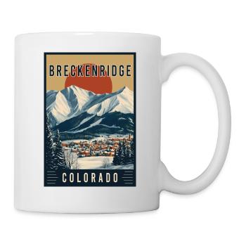 Explorez le paysage de Breckenridge dans le Colorado - Mug blanc - blanc - Droite
