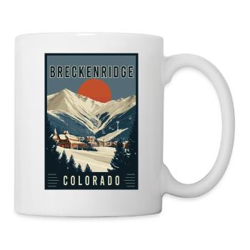 Entdecken Sie die Landschaft von Breckenridge in Colorado - Tasse - Weiß - Rechts