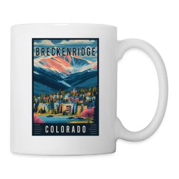 Erleben Sie die Landschaft von Breckenridge in Colorado - Tasse - Weiß - Rechts