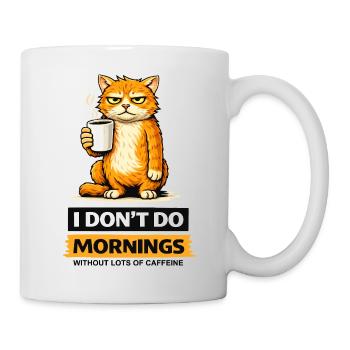 Attitude de café du matin - Mug blanc - blanc - Droite