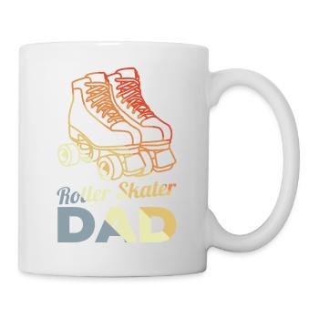 Roller skate dad - Mug - white - Right