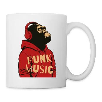Gorilla Punk Music Hoodie Tee - Mug - white - Right