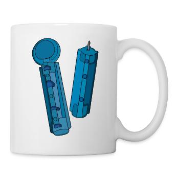Lancets pour le test de glucose - Mug blanc - blanc - Droite