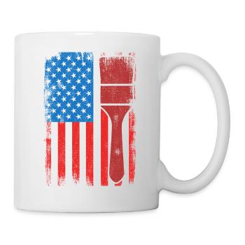 U.S. Patriotic Painter - Mug - white - Right