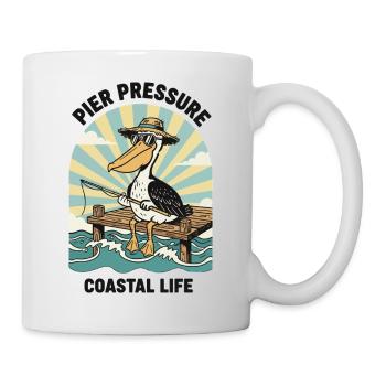 Pelican Fisherman Pier Pressure Coastal - Mug - white - Right