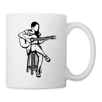 Guitar Girl - Mug - white - Right