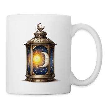 Sonnenmond-Laterne - Tasse - Weiß - Rechts