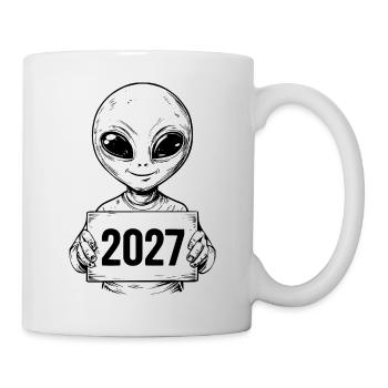 außerirdischer Besucher - Tasse - Weiß - Rechts