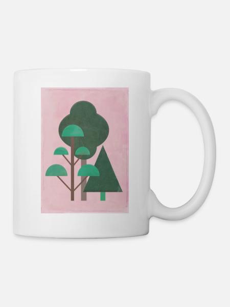 Wald - Tasse - Weiß