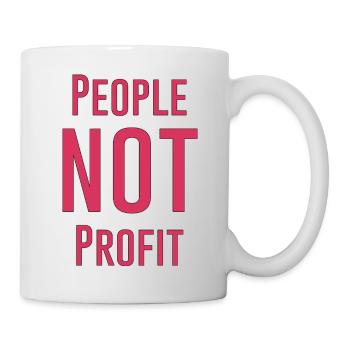 People not profit - Mug blanc - blanc - Droite