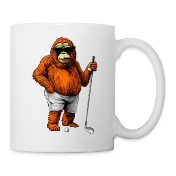 Golf Orang Utan - Tasse - Weiß - Rechts