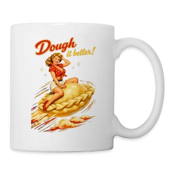 Pelmeni Pin-Up : Faites mieux ! Graphismes rétro - Mug blanc - blanc - Droite
