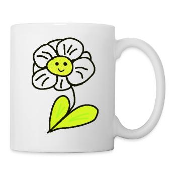 Cheerful Flower Flowers Children - Mug - white - Right