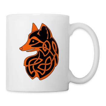Keltischer Fuchs - Tasse - Weiß - Rechts
