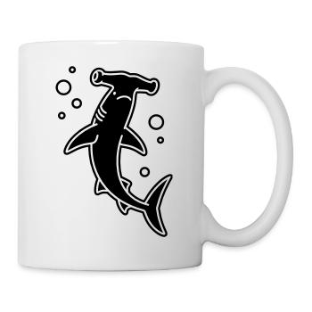 hammerhead shark - Mug - white - Right
