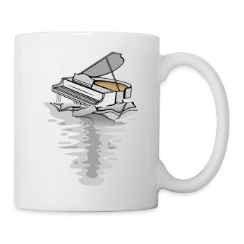 Diving Piano in Water Music Piano - Mug - white - Right