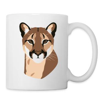 Berglöwe - Tasse - Weiß - Rechts