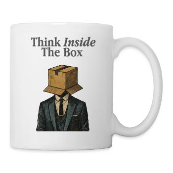 Think Inside The Box Büro Humor - Tasse - Weiß - Rechts