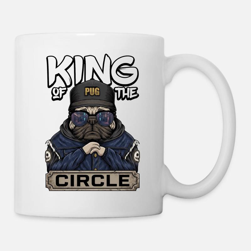 Roi du Cercle Carlin Refroidisseur - Mug blanc - blanc
