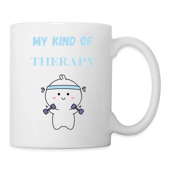 My kind of therapy T-Shirt Rabbit Gift - Mug - white - Right