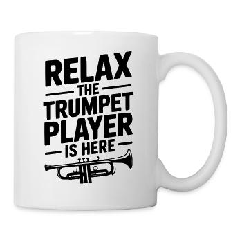 Entspann dich, der Trompeter ist da - Tasse - Weiß - Rechts