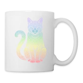 Hauskatze - Tasse - Weiß - Rechts