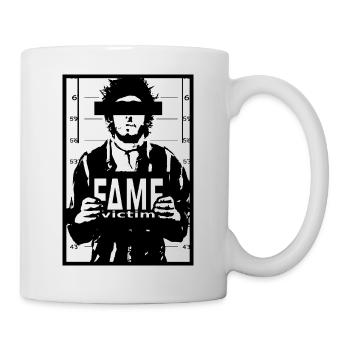 Fame Victim Mugshot Shirt – Dark Streetwear - Mug - white - Right