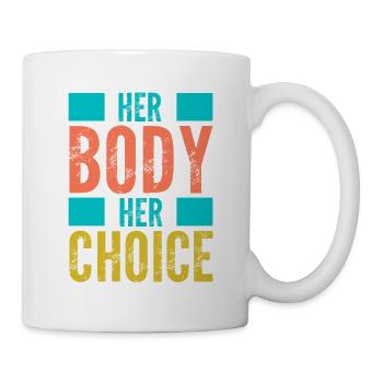 Son corps, son choix, soutien féministe - Mug blanc - blanc - Droite