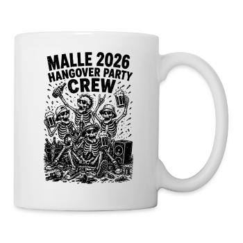 Malle 2026 Hangover Party Crew - Tasse - Weiß - Rechts