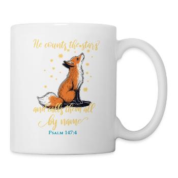 Fuchs Christliches Zitat - Tasse - Weiß - Rechts