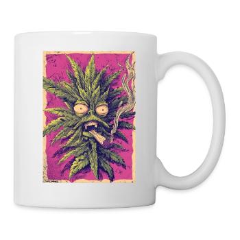 Spiritueux de cannabis dans le style PopArt - Mug blanc - blanc - Droite