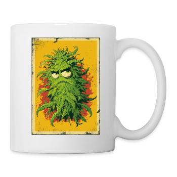 Grummelblatt Pop Art Cannabis - Mug blanc - blanc - Droite