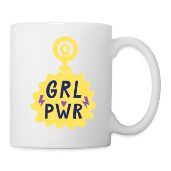 Design féminin, fort, bruyant et confiant ! - Mug blanc - blanc - Droite
