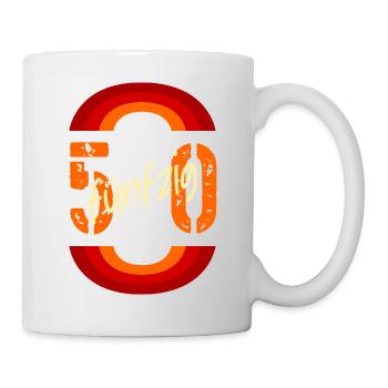 Retro 50 - Number Fifty - Mug - white - Right