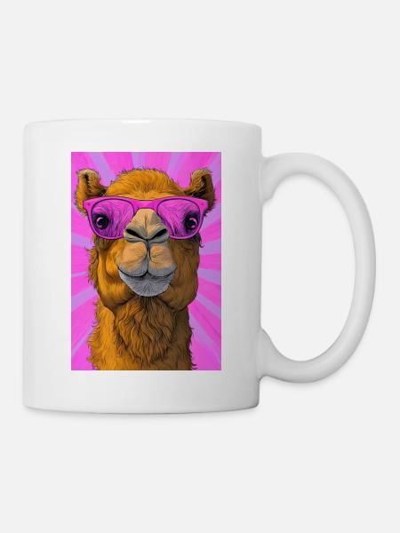 Kamel - Tasse - Weiß