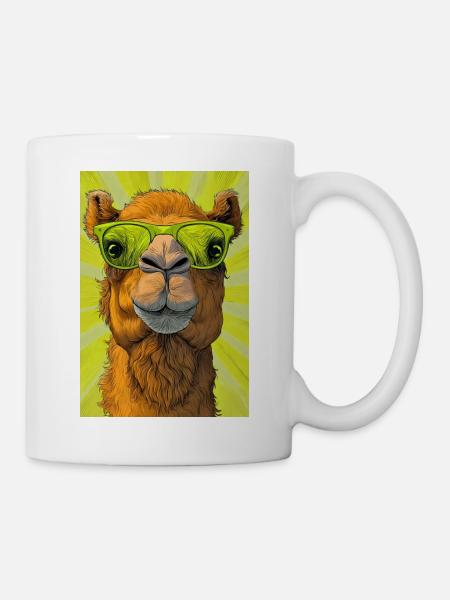 Kamel - Tasse - Weiß
