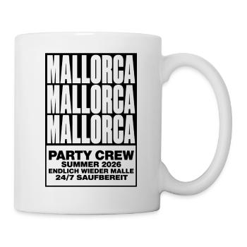 Mallorca 2026 Party Crew Summer 2026 - Tasse - Weiß - Rechts
