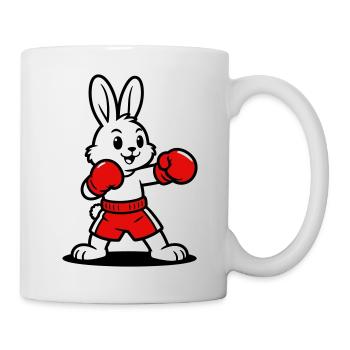 Hasenboxen - Tasse - Weiß - Rechts