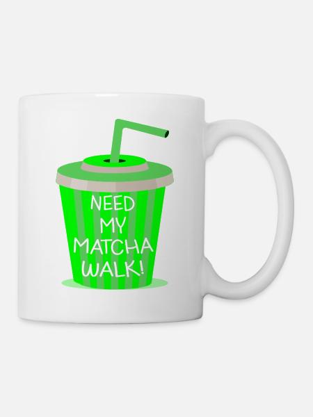 Matcha Walk - Tasse - Weiß