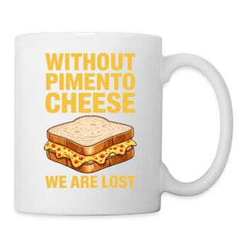 Cadeau de golf sandwich au fromage piment - Mug blanc - blanc - Droite