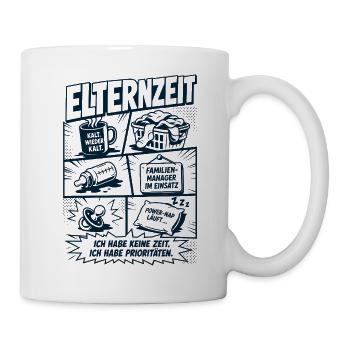 Elternzeit Prioritäten Manager - Tasse - Weiß - Rechts
