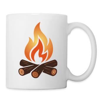 Classic Campfire Camping Outdoor Motif - Mug - white - Right