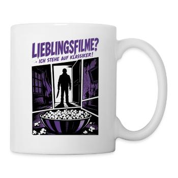 Lieblingsfilme Ich stehe auf Klassiker - Tasse - Weiß - Rechts
