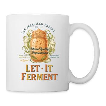 Boulanger au pain au levain : laissez-le fermenter - Mug blanc - blanc - Droite